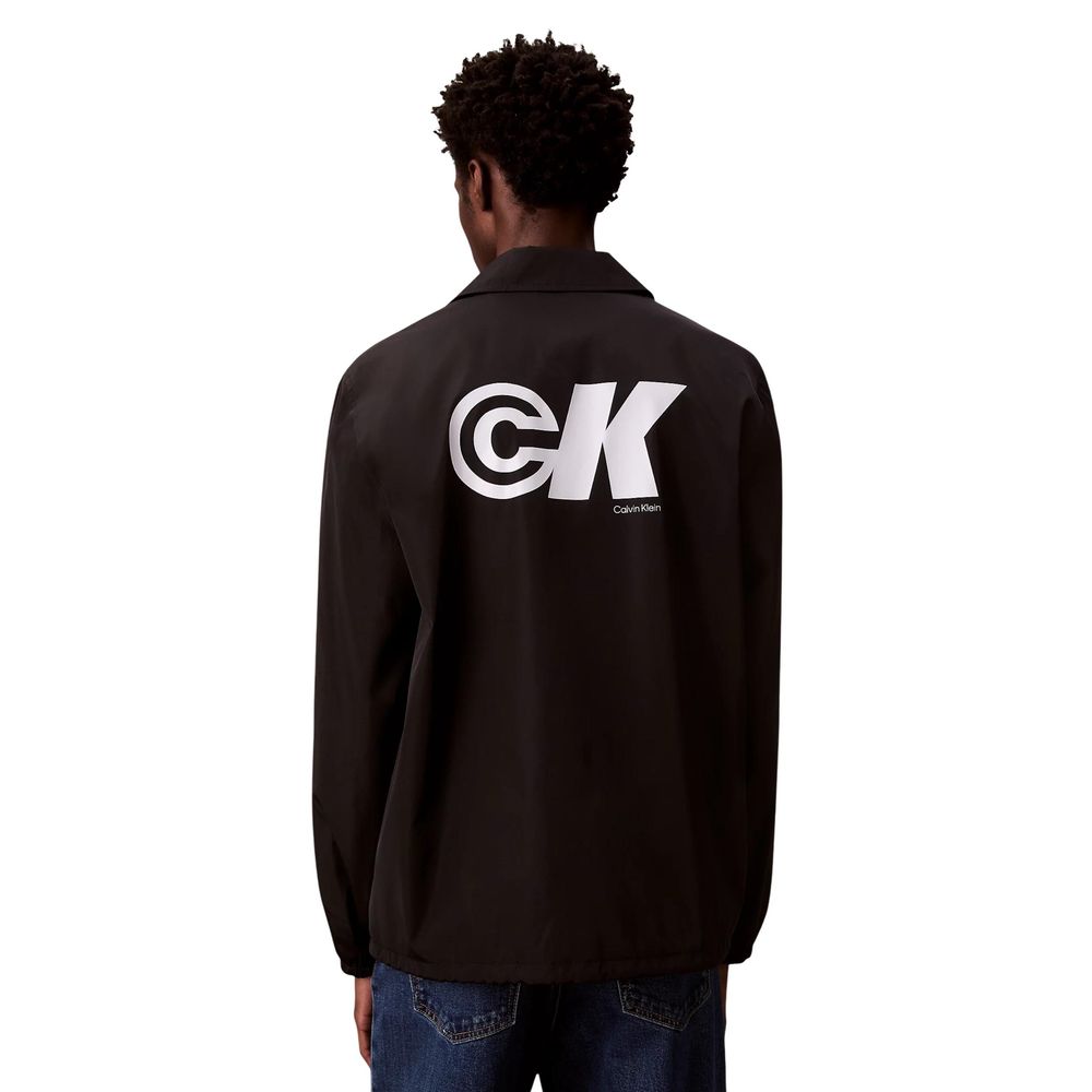 Calvin Klein Jeans Black Polyester Shell Jacket