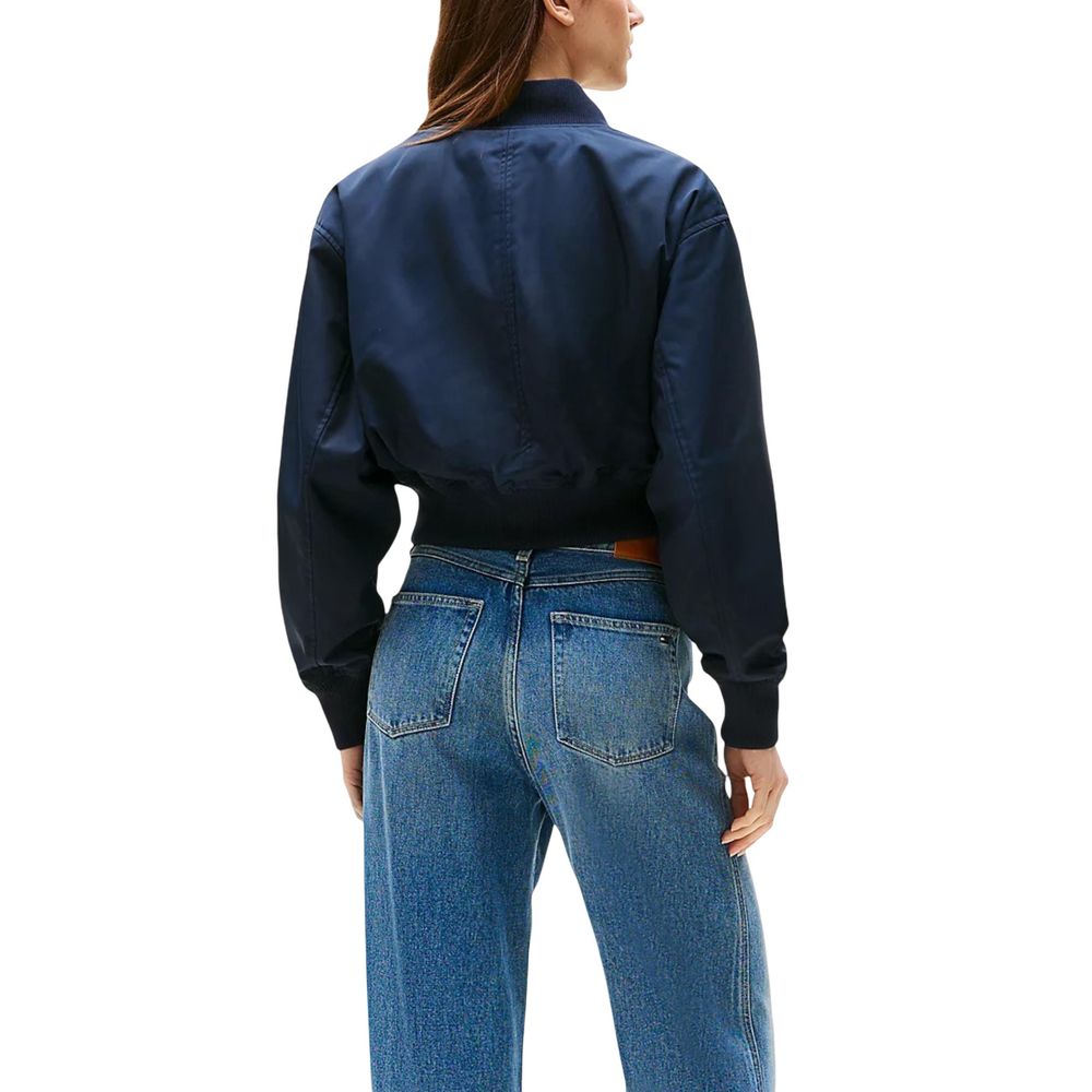Tommy Hilfiger Blue Recycled Polyester Bomber Tommy Hilfiger