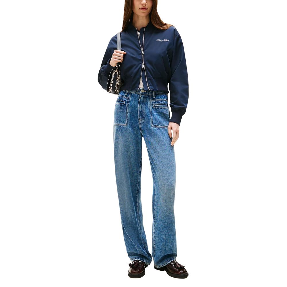 Tommy Hilfiger Blue Recycled Polyester Bomber Tommy Hilfiger