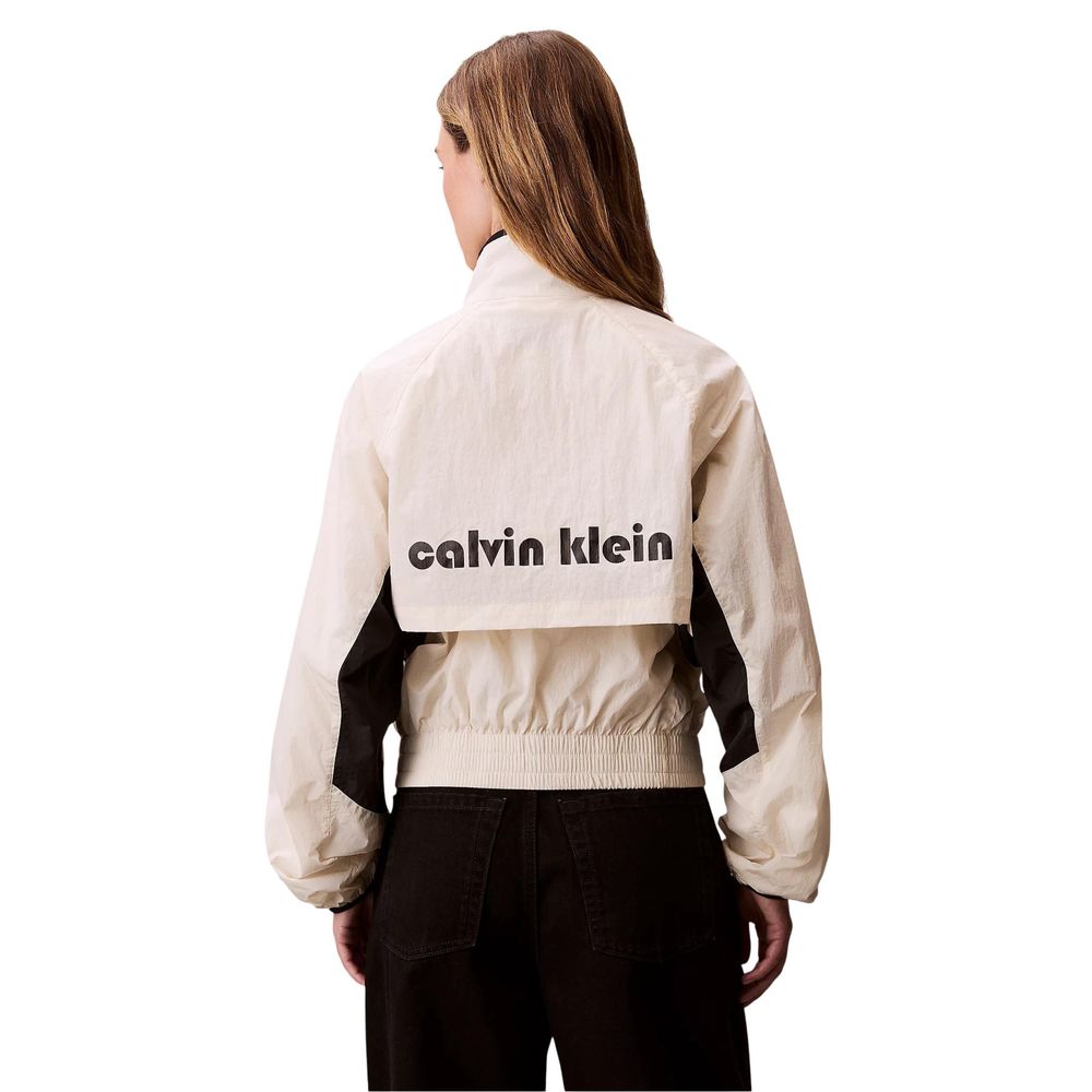 Calvin Klein Jeans White Polypropylene Shell Jacket