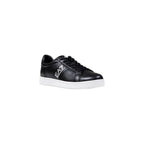 EA7 Emporio Armani Black And White Leather Sneakers
