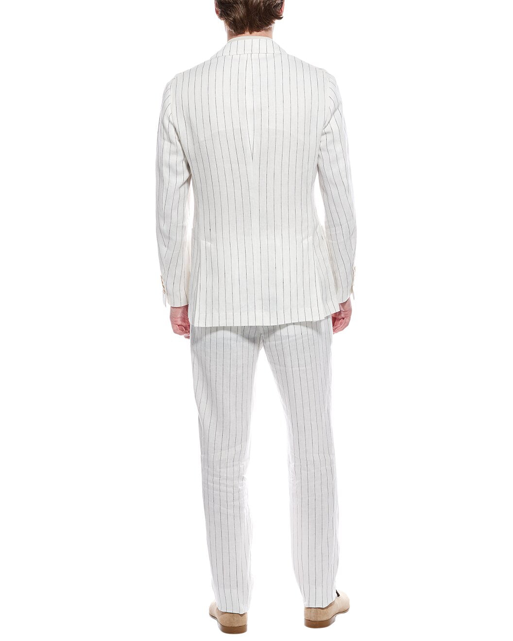 Brunello Cucinelli White Linen Two-Piece Suit