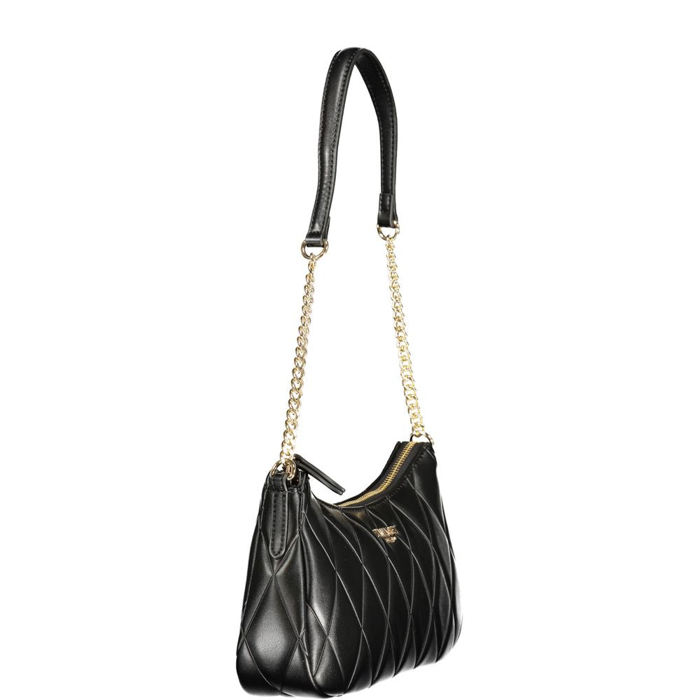 Twinset Black Polyurethane Women Shoulder Bag