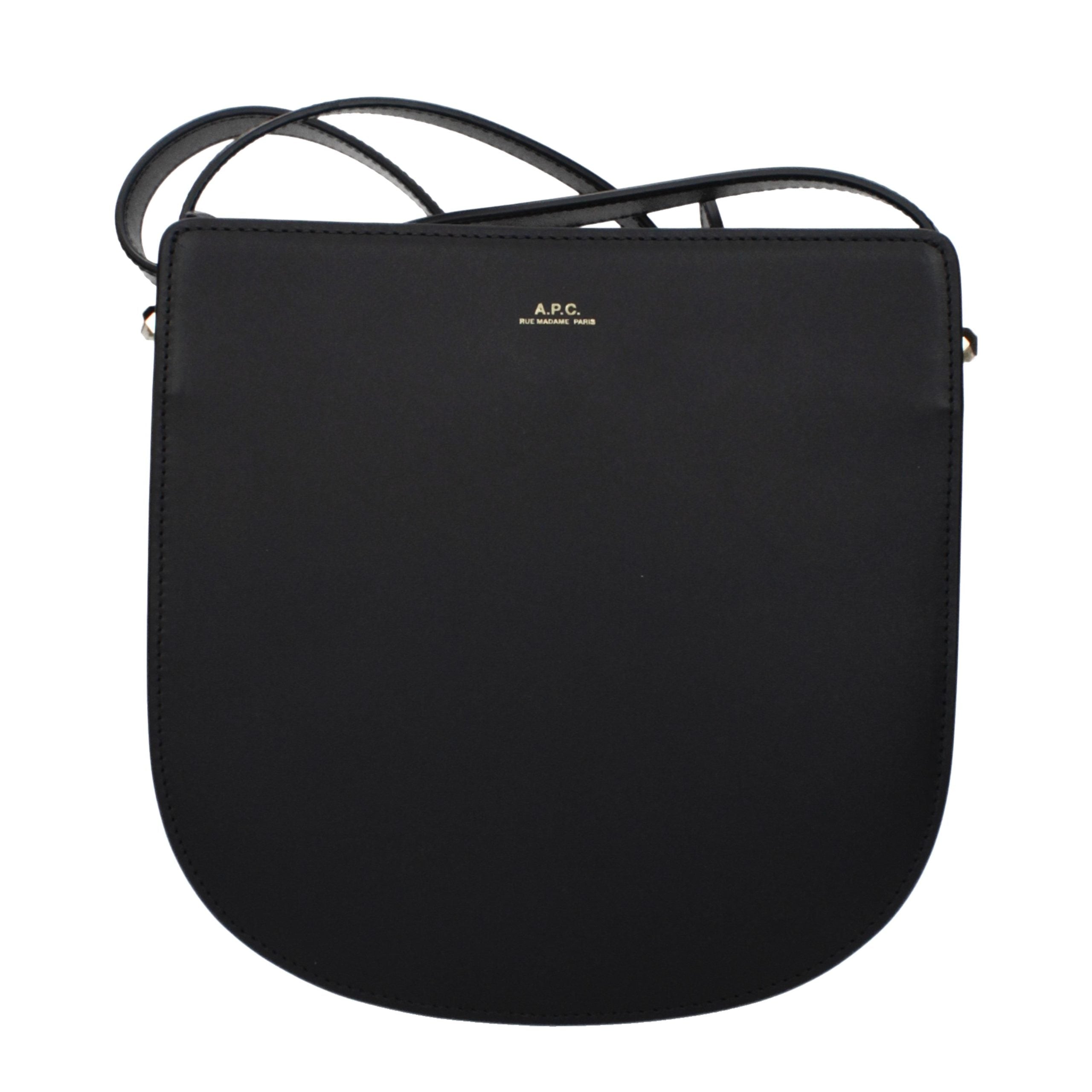 A.P.C. Black Leather Crossbody Bag Main image