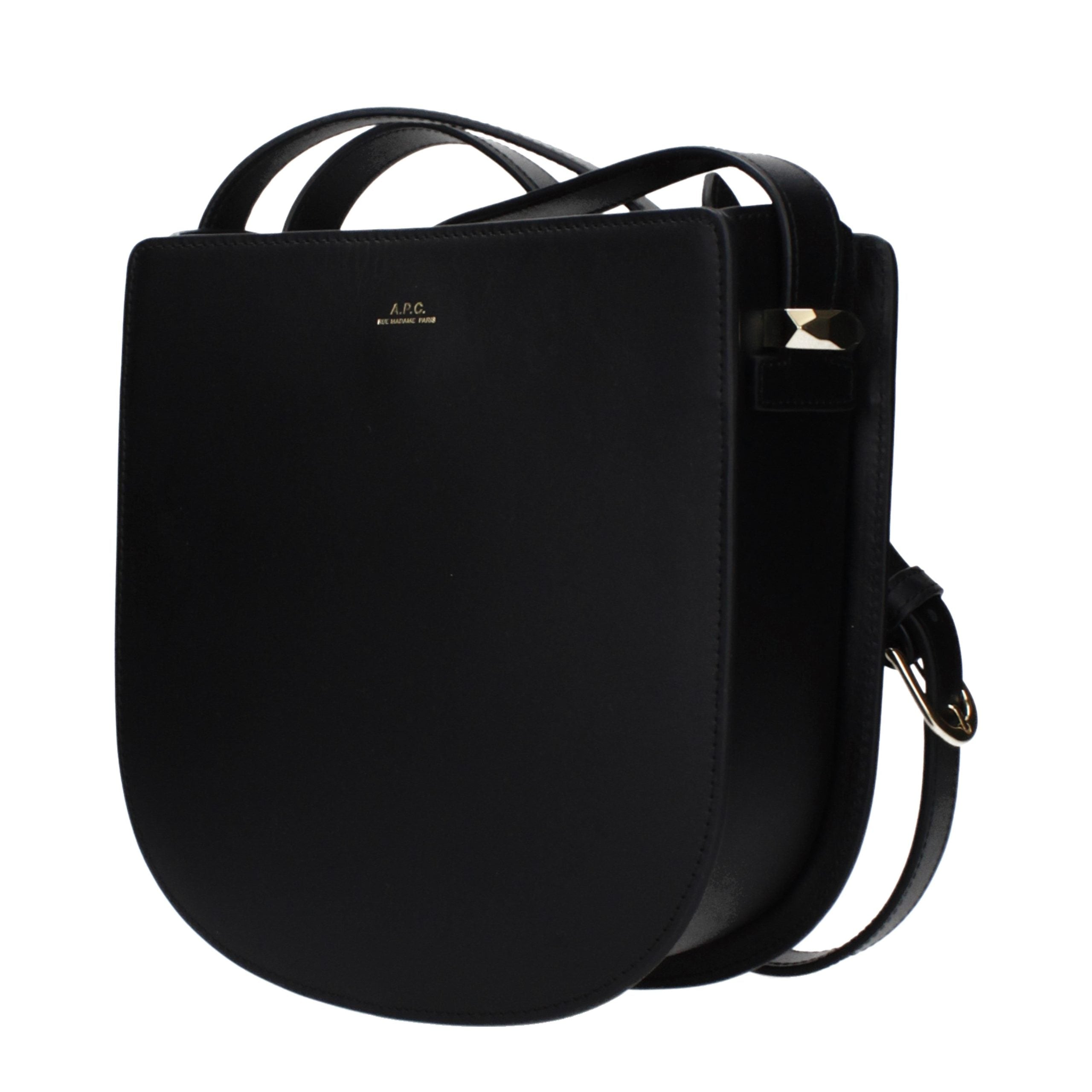 A.P.C. Black Leather Crossbody Bag Secondary image