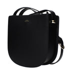A.P.C. Black Leather Crossbody Bag