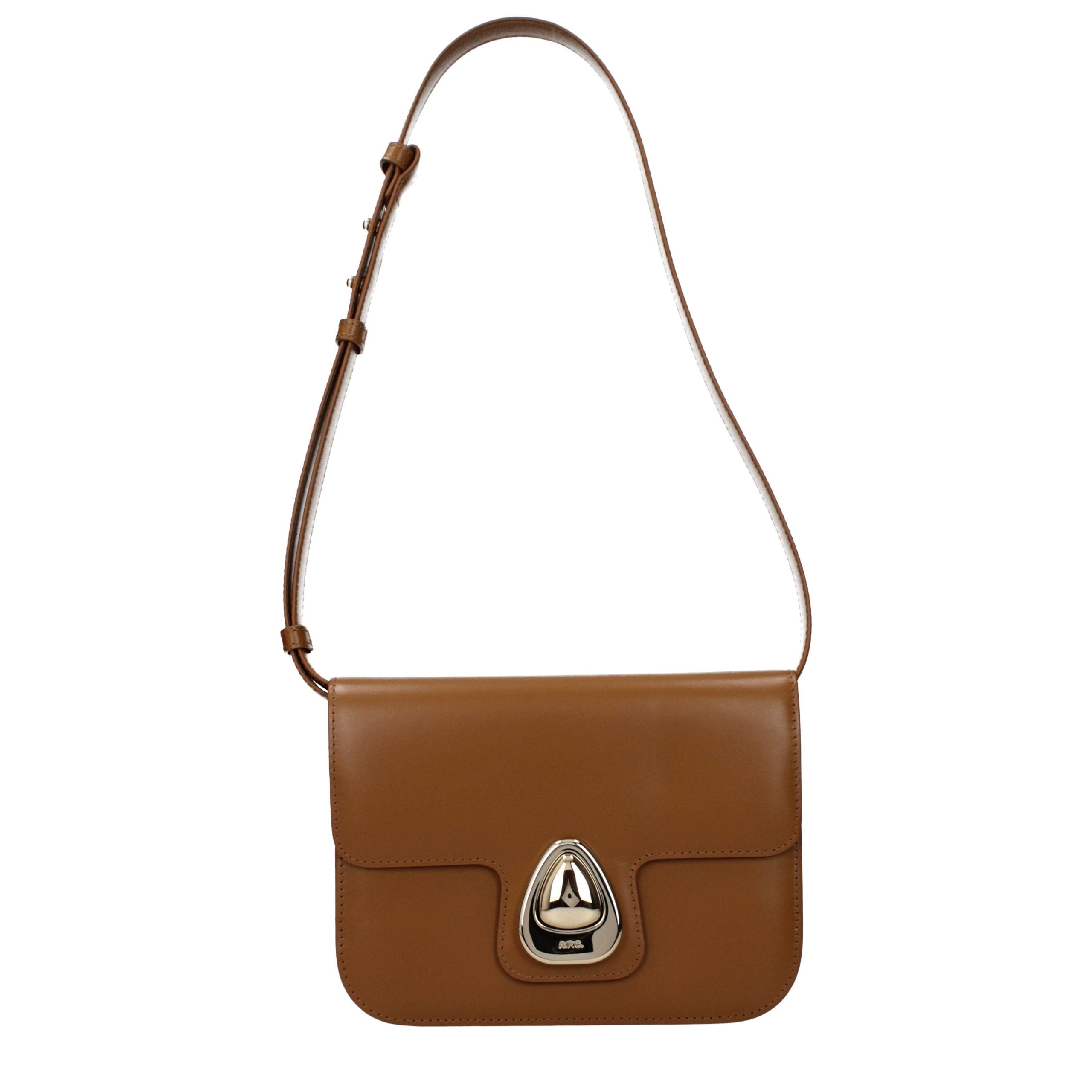 A.P.C. Brown Leather Shoulder Bag Main image