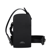 A.P.C. Black Leather Crossbody Bag - Zachava