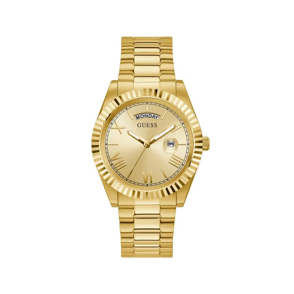 Guess Gold Stainless Steel Dress Watch