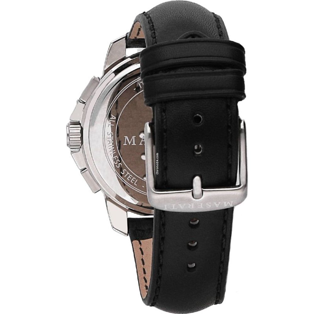 Maserati Black Leather Dress Watch Secondary image