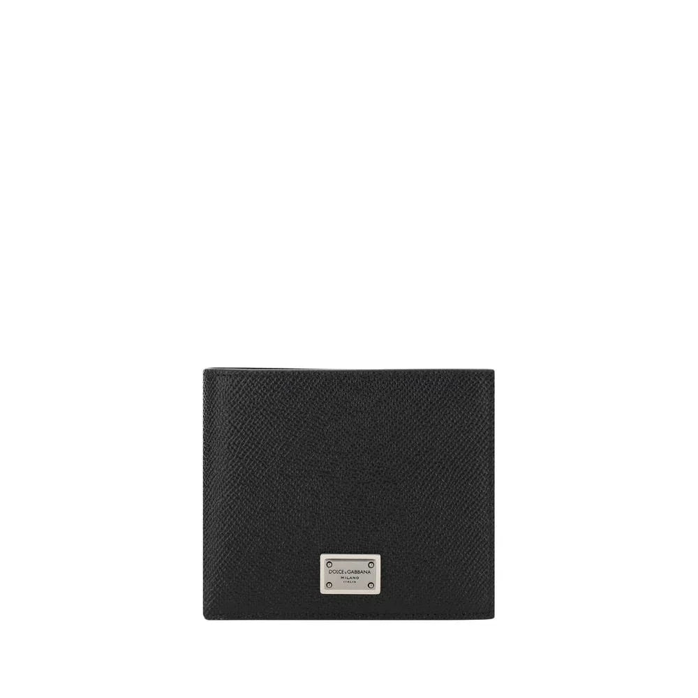 Dolce & Gabbana Black Calf Leather Bos Taurus Wallet - Zachava