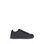 Dolce & Gabbana Black Calf Leather Bos Taurus Low Top Sneakers