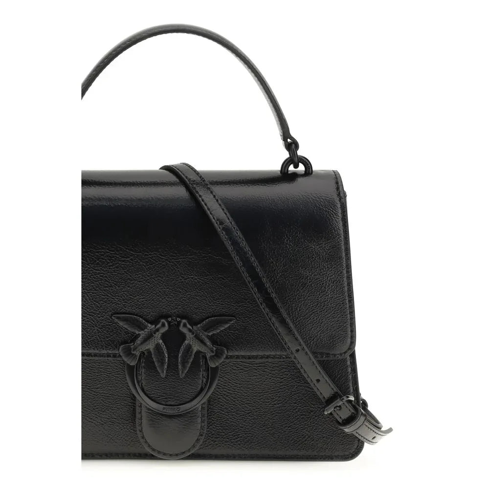 PINKO Black Lamb Ovis Aries Aries Handbag - Zachava