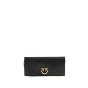PINKO Black Calf Leather Bos Taurus Clutch Bag - Zachava