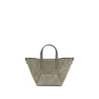 Brunello Cucinelli Brown Calf Leather Bos Taurus Shoulder Bag