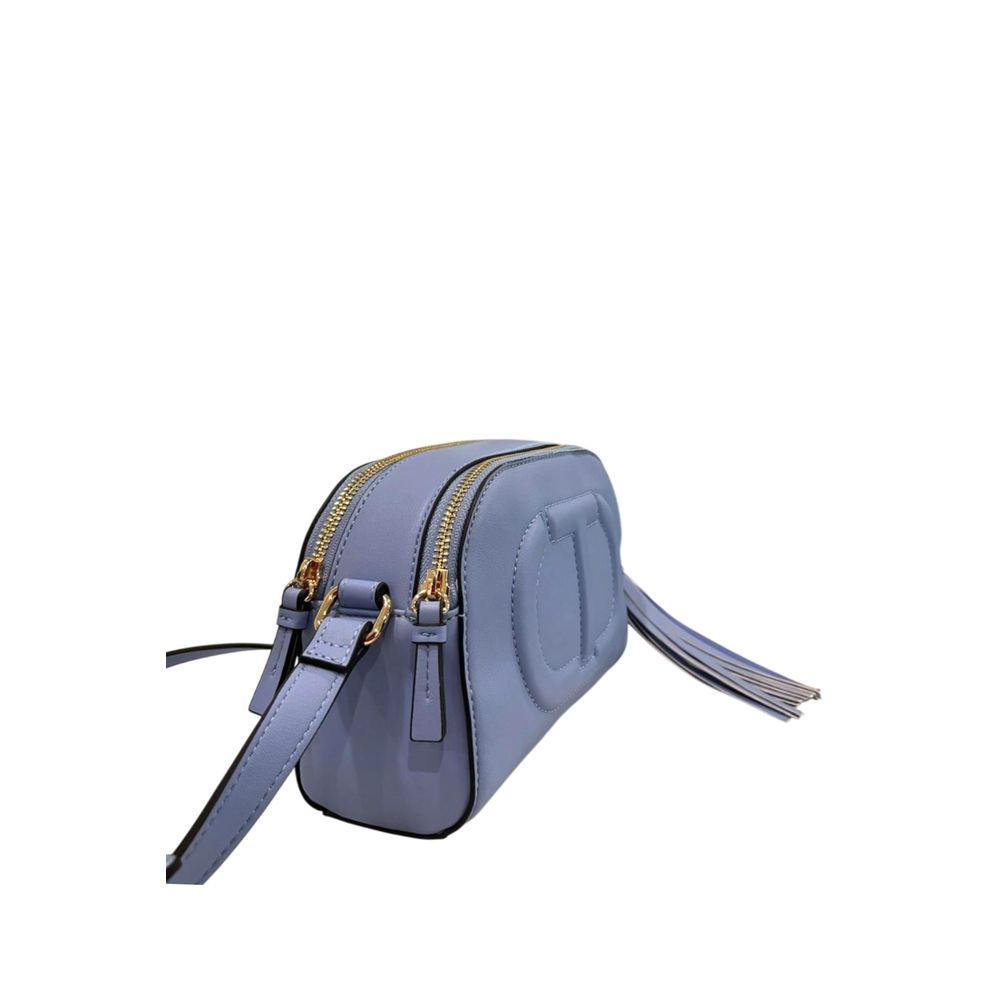 Twinset Blue PU Women Crossbody