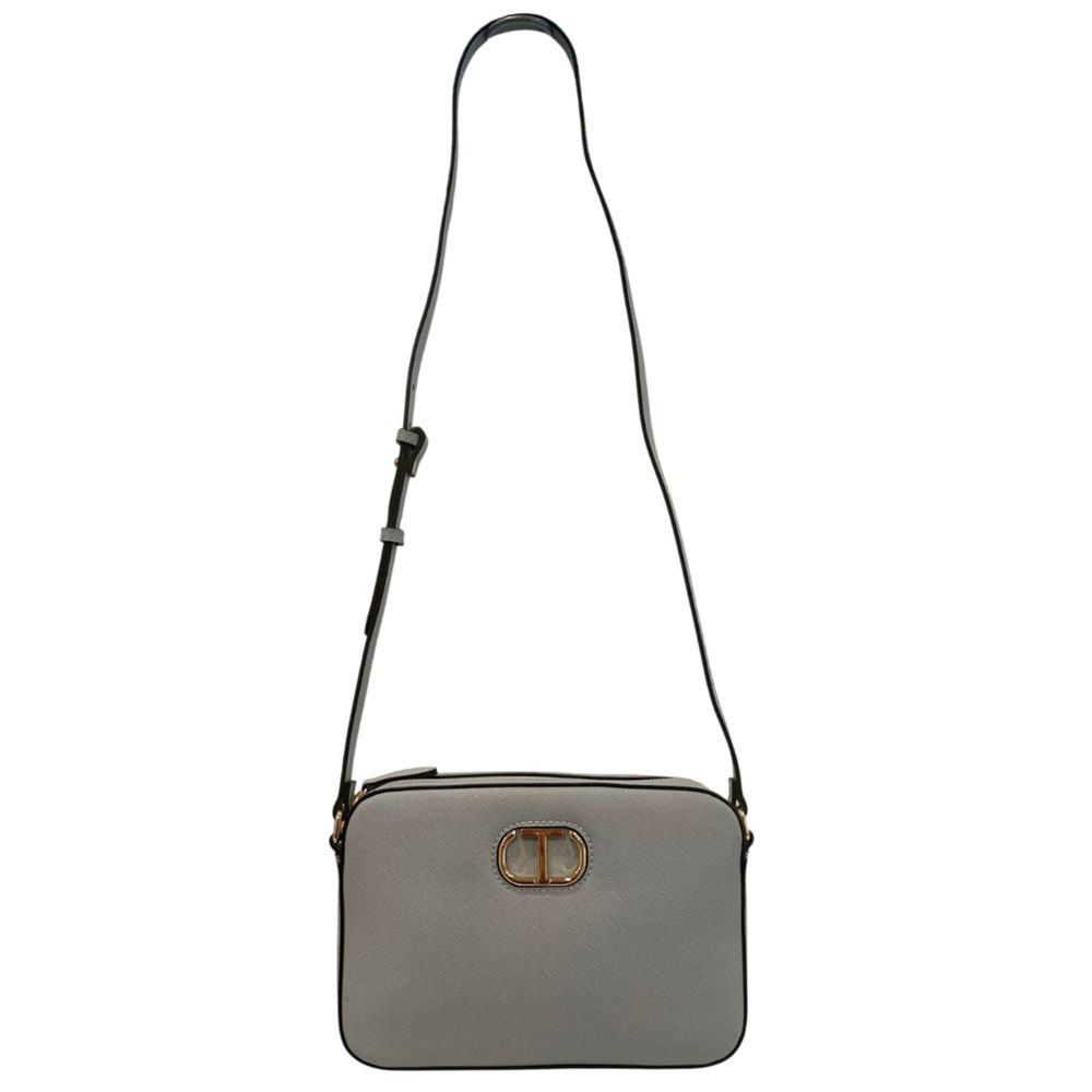 Twinset Blue PU Women Crossbody Bag