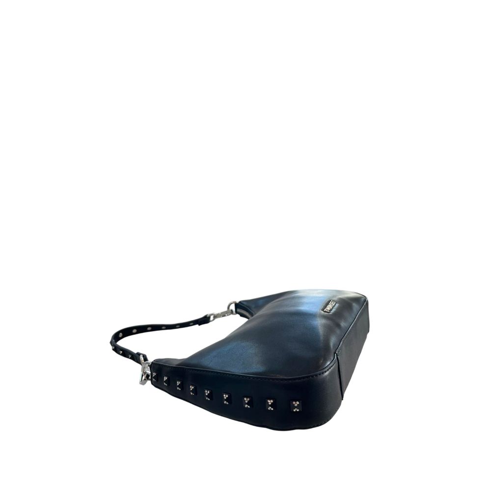 Twinset Black Polyurethane Women Shoulder Bag