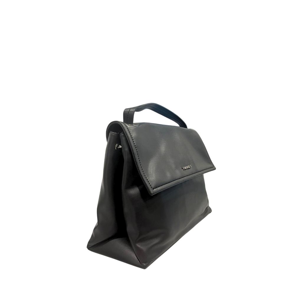 Twinset Black PU Women Handbag
