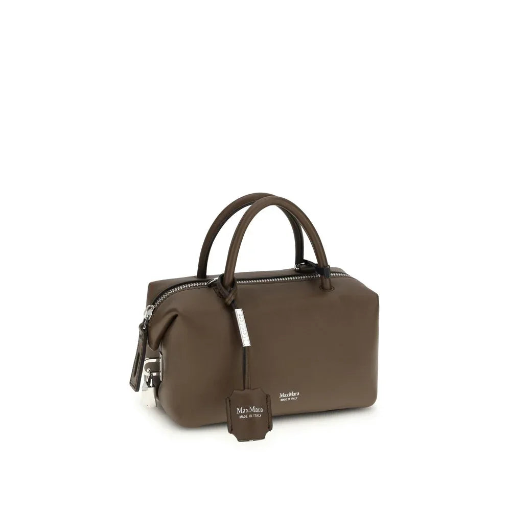 Max Mara Brown Calf Leather Bos Taurus Handbag - Zachava