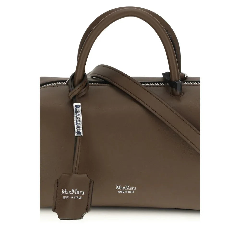 Max Mara Brown Calf Leather Bos Taurus Handbag - Zachava