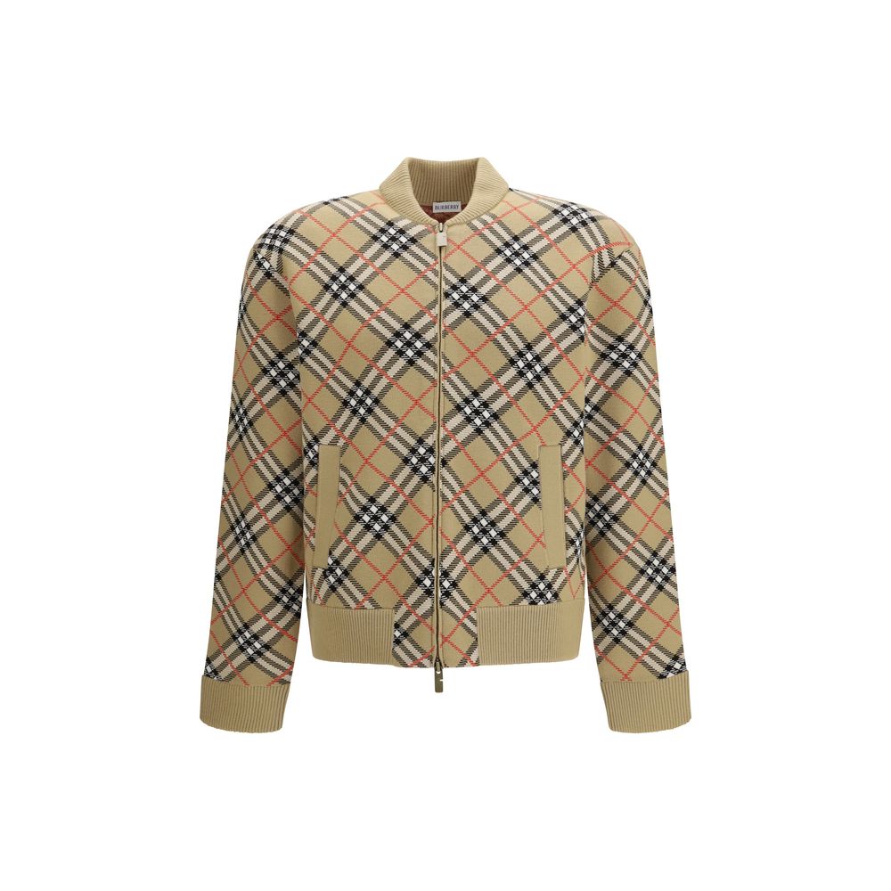 Burberry Beige Wool Bomber Main image