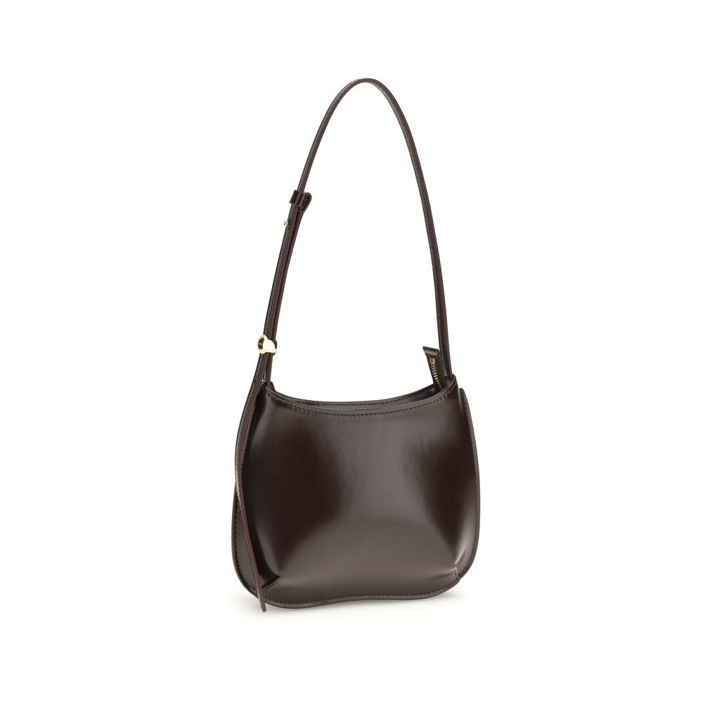 Jacquemus Brown Calf Leather Bos Taurus Shoulder Bag
