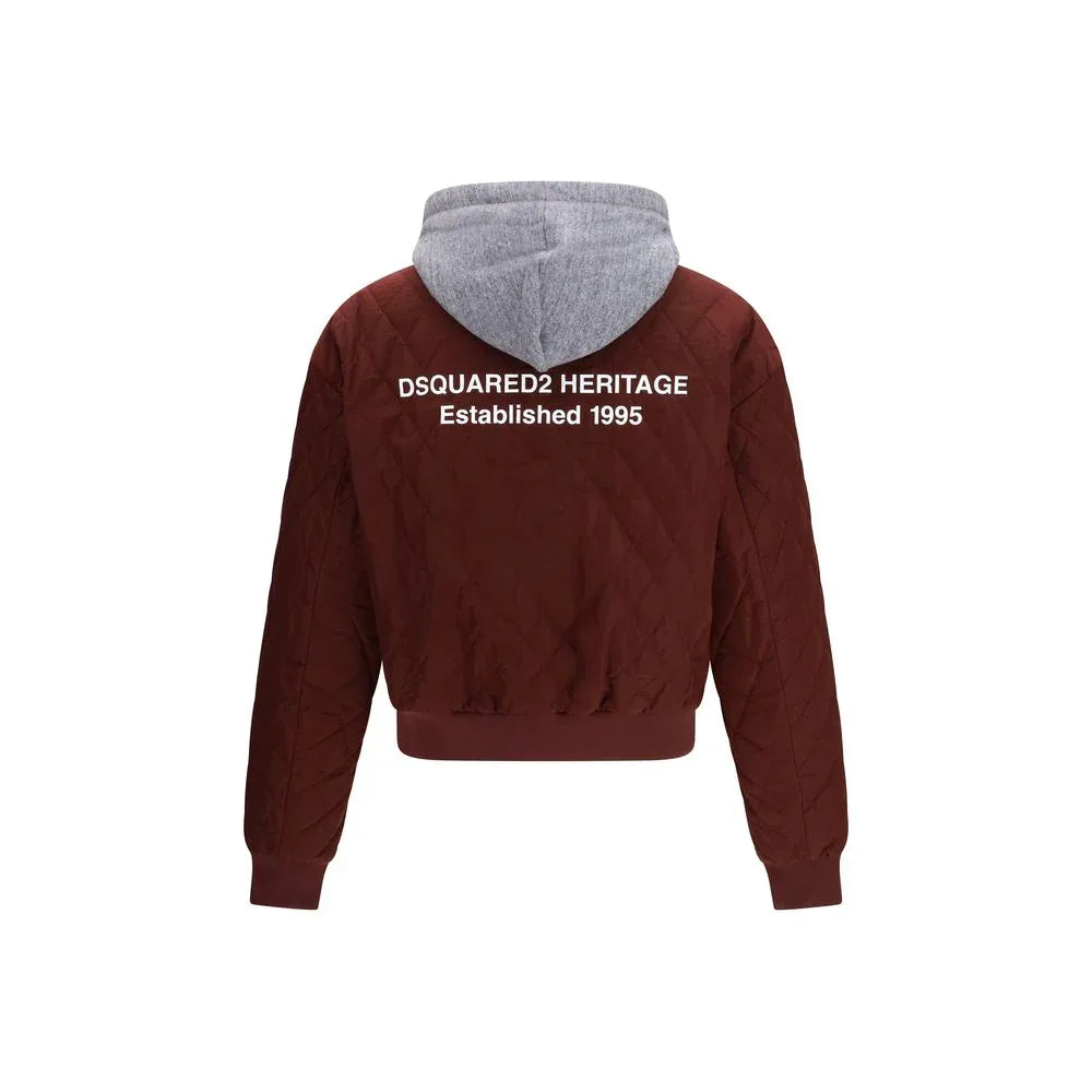 Dsquared² Bordeaux Fabric Bomber - Zachava