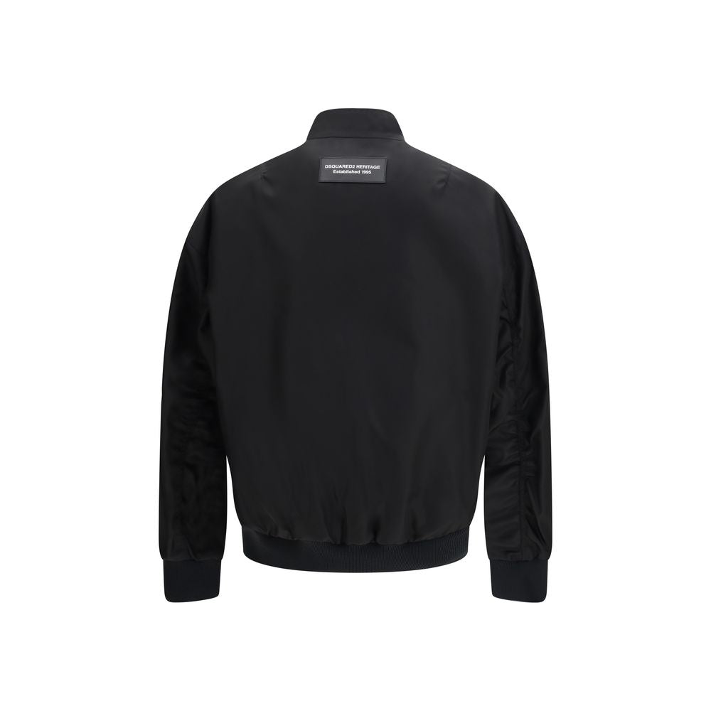 Dsquared² Black Polyamide Bomber Secondary image