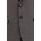 Dsquared² Gray Fleece Wool Two-Piece Suit