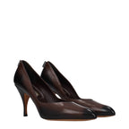 Miu Miu Brown Leather High Heel Pumps