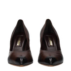 Miu Miu Brown Leather High Heel Pumps