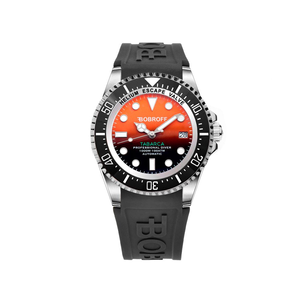 Bobroff Black Rubber Sport Watch Main image