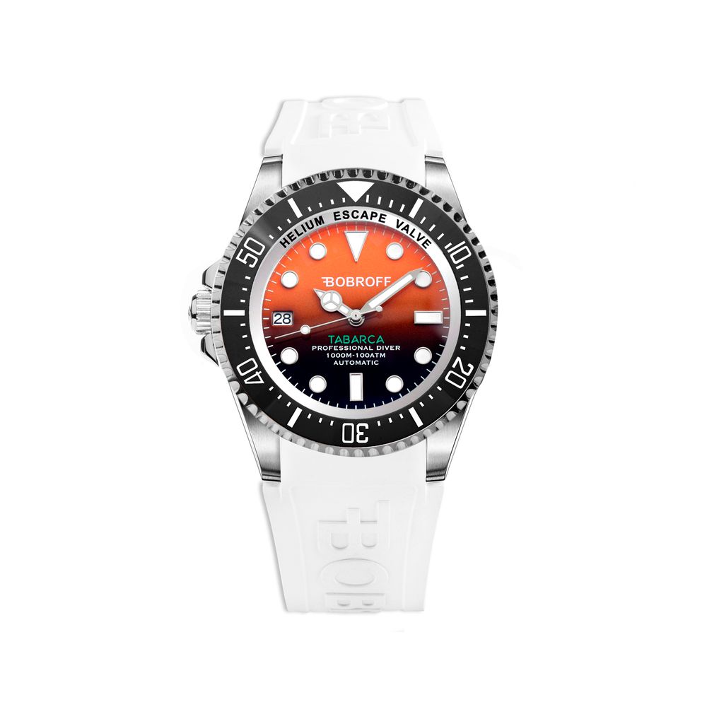 Bobroff White Rubber Sport Watch Main image