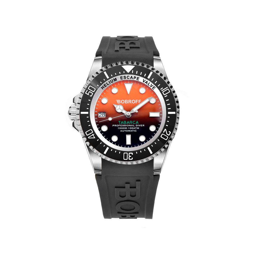 Bobroff Black Rubber Sport Watch Main image