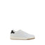 Saint Laurent White Calf Leather Bos Taurus Low Top Sneakers