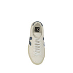 Veja White Calf Leather Bos Taurus Low Top Sneakers
