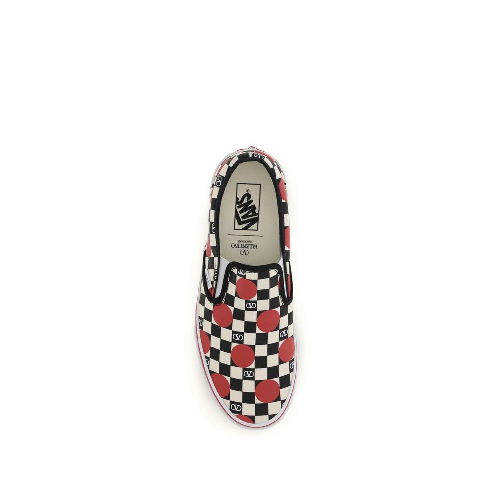 Valentino Garavani Multicolor Cotton Low Top Sneakers for Men