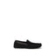Dolce & Gabbana Black Calf Leather Bos Taurus Slip-On Loafers