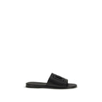 Dolce & Gabbana Black Calf Leather Bos Taurus Sandals