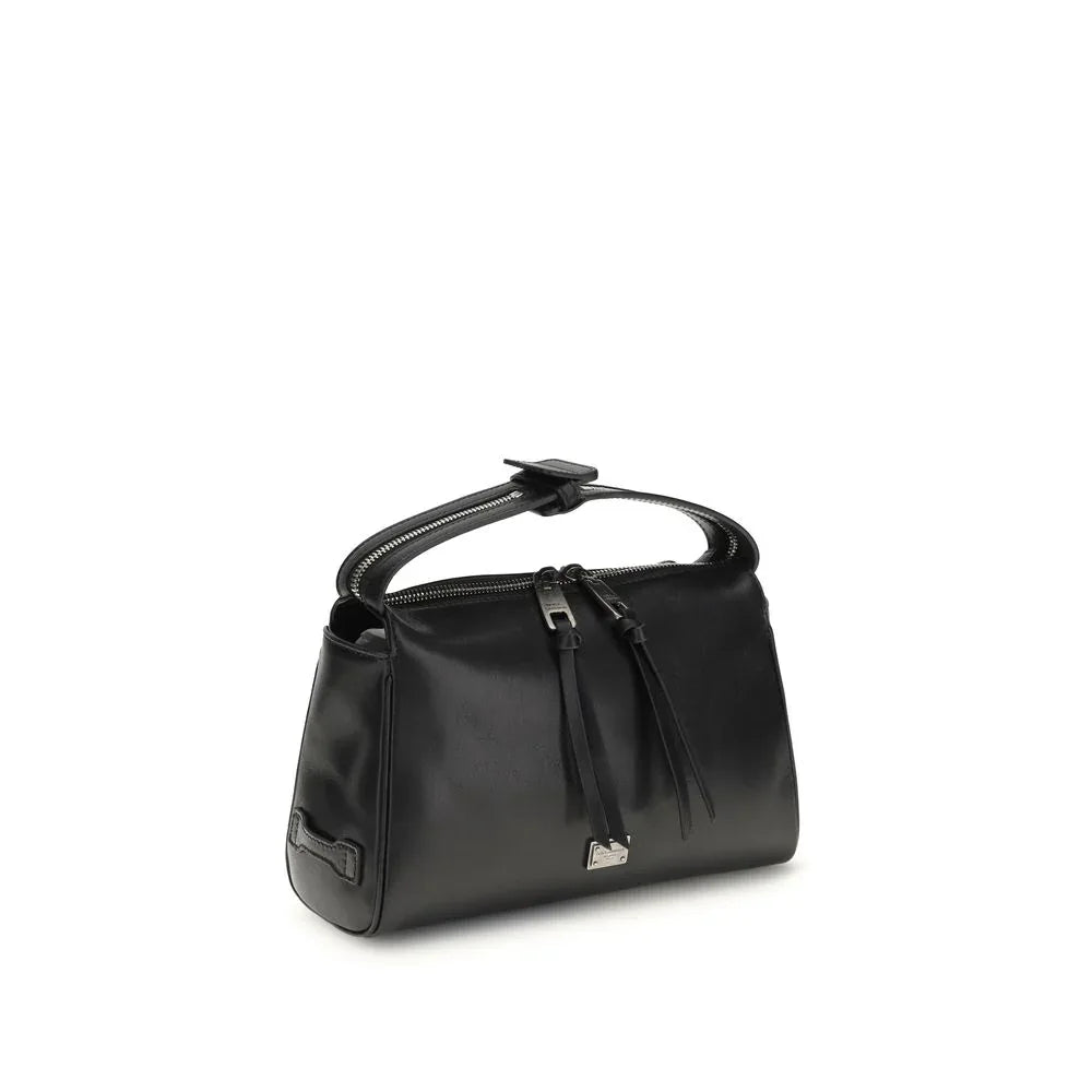 Dolce & Gabbana Black Calf Leather Bos Taurus Handbag - Zachava
