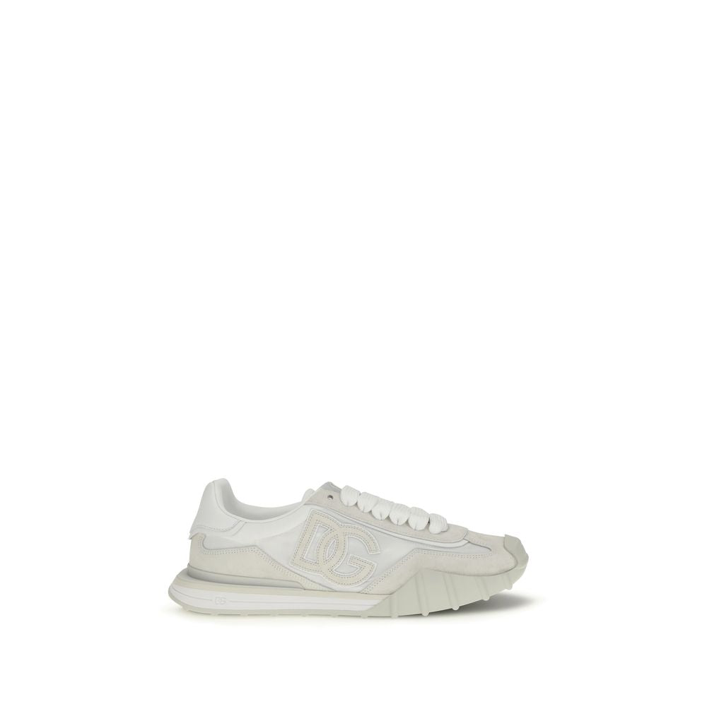 Dolce & Gabbana White Calf Leather Bos Taurus Athletic Sneakers Main image