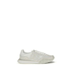 Dolce & Gabbana White Calf Leather Bos Taurus Athletic Sneakers