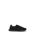 Dolce & Gabbana Black Calf Leather Bos Taurus Athletic Sneakers