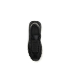 Dolce & Gabbana Black Calf Leather Bos Taurus Athletic Sneakers