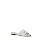 Dolce & Gabbana White Calf Leather Bos Taurus Sandals