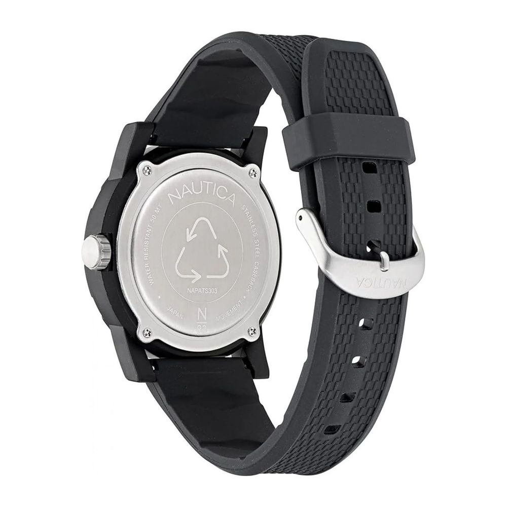 NAUTICA Black Synthetic Sport Watch NAUTICA