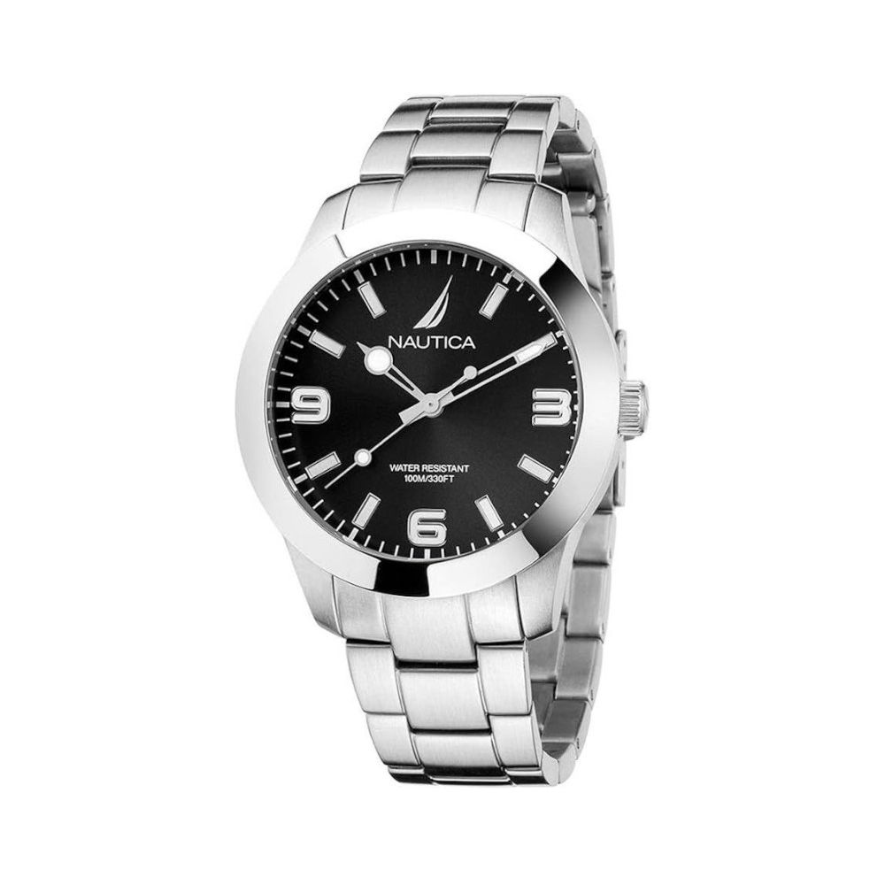 NAUTICA Gray Stainless Steel Dress Watch NAUTICA