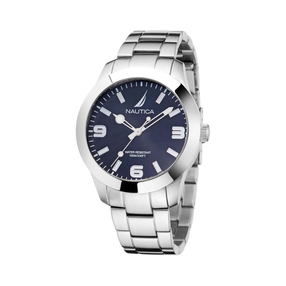 NAUTICA Gray Stainless Steel Dress Watch NAUTICA
