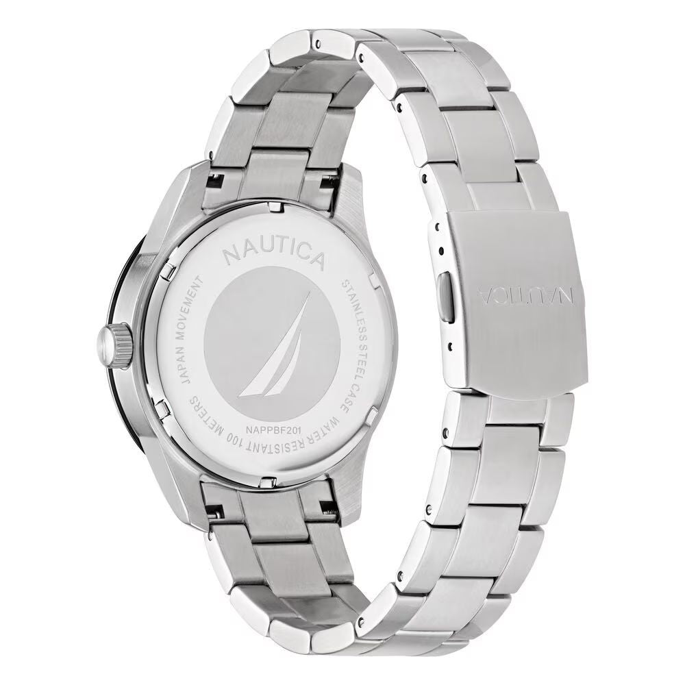 NAUTICA Gray Stainless Steel Dress Watch NAUTICA